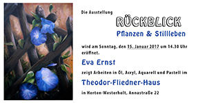 Kunst Kultur Herten; Ausstellung Rückblick Eva Ernst Herten; 