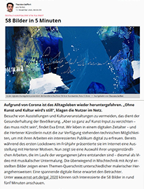 Kunst Eva Ernst virtuelle Ausstellung Hertens Grün; Newsletter Quartiersnetzwerk Herten