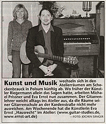 Marler Zeitung, Atelier in Polsum, Eva Ernst Herten; Michael Prissner