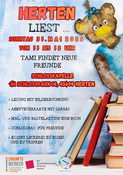 Herten liest: Tami findet neue Freunde, Eva Ernst, Schlosspark Herten Herten liest: Tami findet neue Freunde, Eva Ernst, Schlosspark Herten