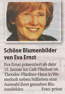 Eva Ernst, Herten, Ausstellung Blumenbilder