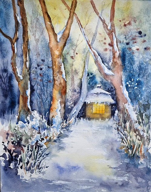 Kunst, Kultur Herten,Tabakhäuschen im Hertener Schlosspark, Aquarell Eva Ernst Kunst, Kultur Herten,
Tabakhäuschen im Hertener Schlosspark, Aquarelll Eva Ernst
